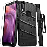ZIZO Bolt Series Alcatel 3V 2019 Case - Military Grade Drop Tested with Glass Screen Protector Holst