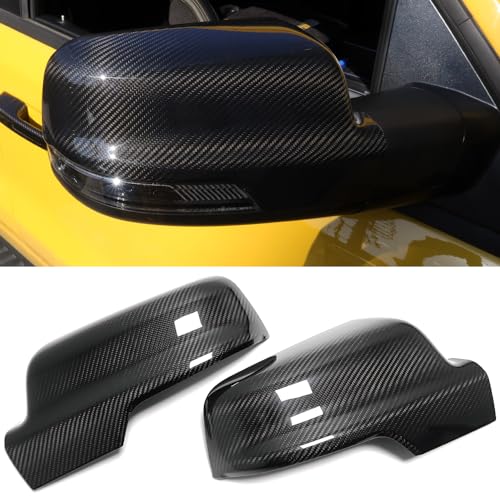 Coques de rétroviseurs latéraux de voiture Dodge Ram 1500 TRX fibre de carbone véritable