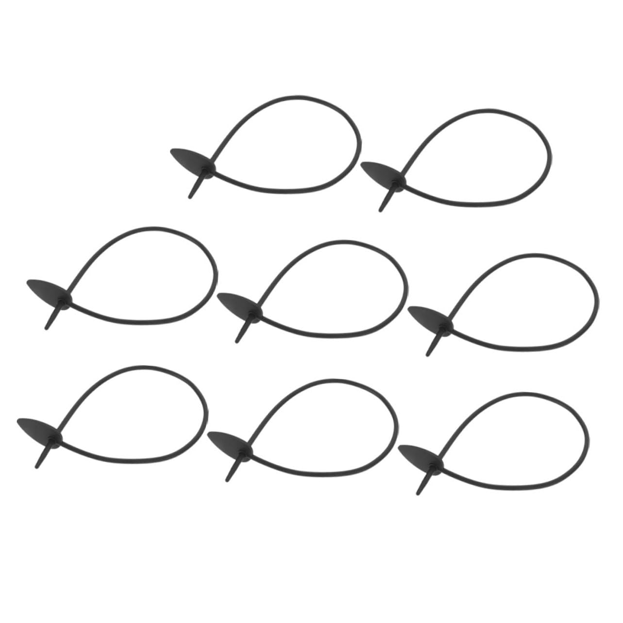 Toyvian 4 Set Fermacavi Silicone Legature Decorative per Piante E Giardinaggio Riutilizzabili E Regolabili per Supportare E Piante 8 Pezzi*4
