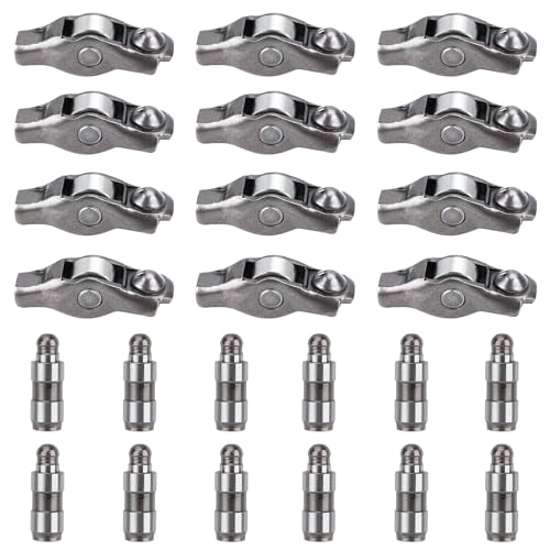 Image of 5184296AH 5184332AA Rocker Arms Valve Lifter Kit Compatible With Jeep Grand Cherokee Chrysler 200 300 Dodge Challenger Charger Journey Avenger Ram Promaster 1500 2500 3500 3.6L (12 Pcs)