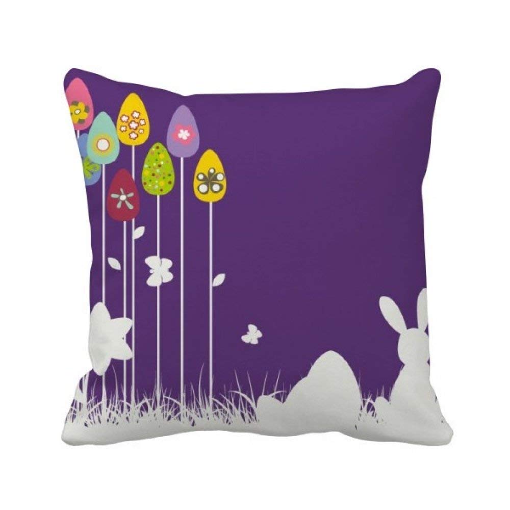 Housse de coussin papillon violet aux finitions soignées pour sublimer le canapé du salon