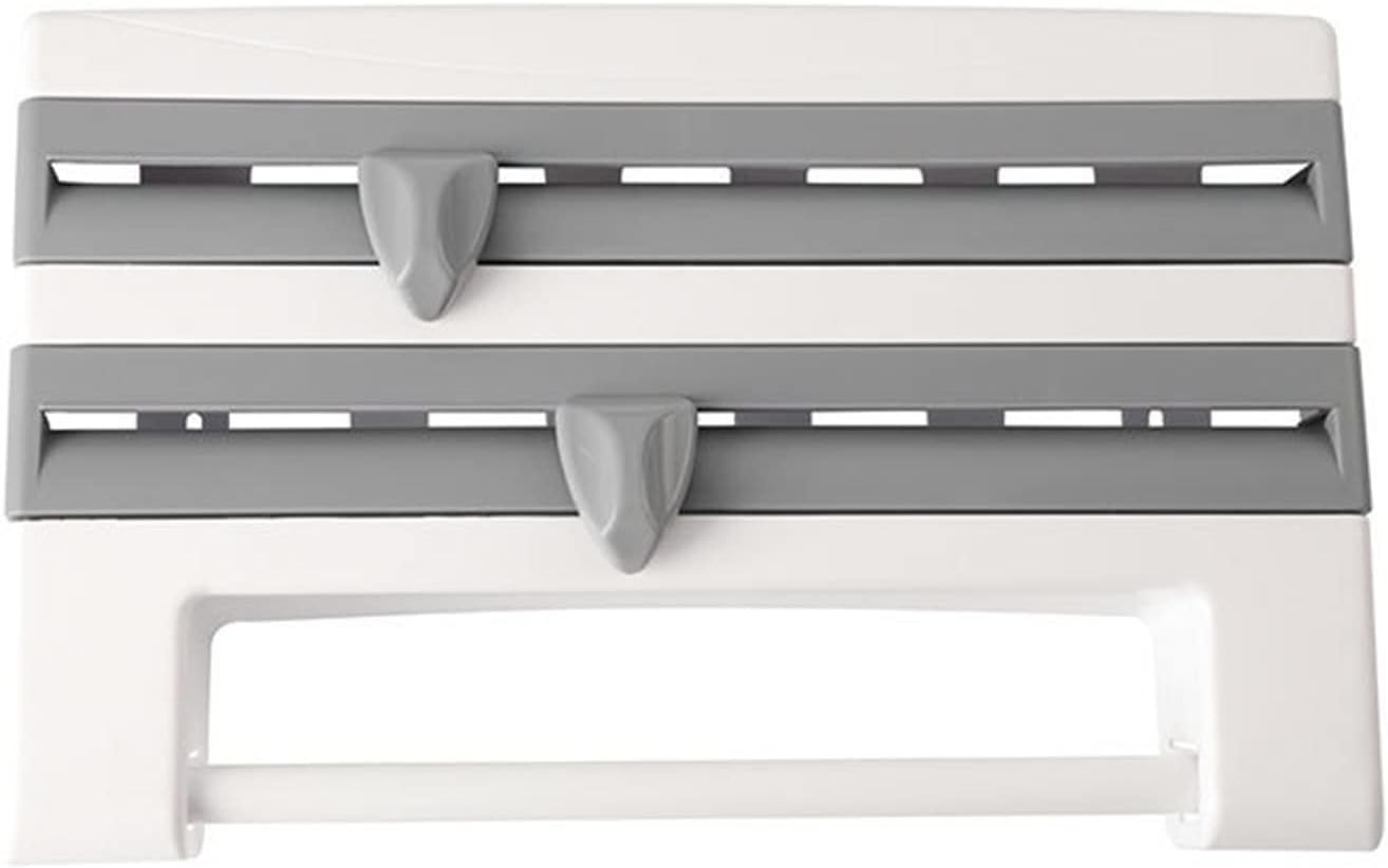 3 in 1 Kitchen Storage Rack Plastic Wrap Cling Film Foil