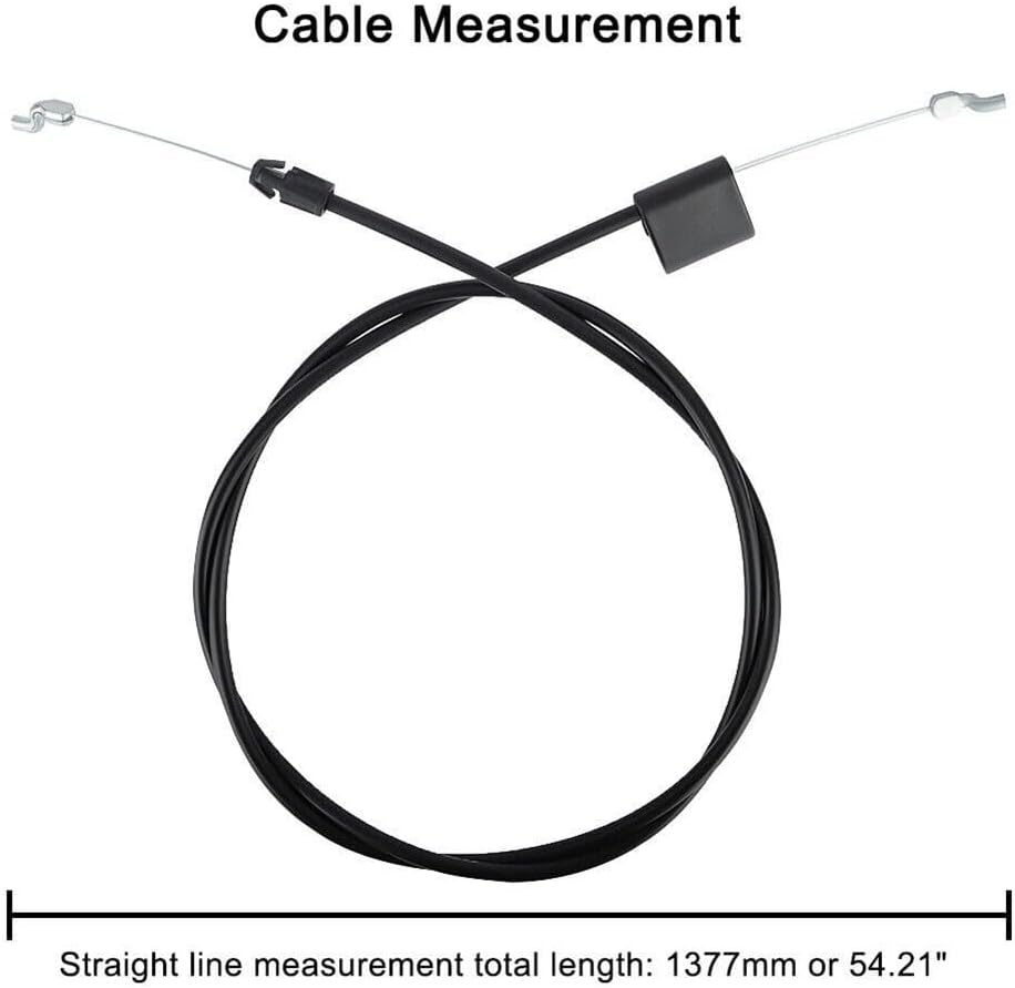 Control Cable for 55R/70R HV, HU775H, HU800AWD, HD775HW, PR675HVP & for Craftsman 917.377010-917.371860 Lawn Mowers – Plastic Shell with Metal Core, 135 cm