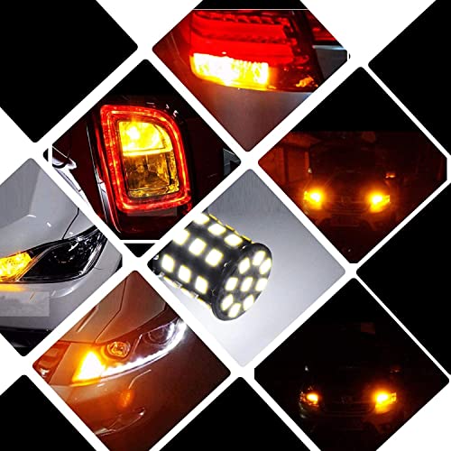 Image of OBEROI'S TRADERS Super Bright Universal 360 Reflecting LED Indicator Bulbs Set of 4 Indicator Light For Bikes And Cars (Cross Pin) Orange