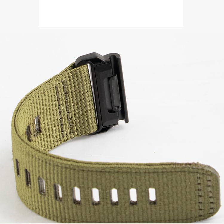 Miniatura 6 de Correa de reloj militar de nailon para Garmin Fenix 7X  Fenix 6X  Fenix 5X  Enduro 2, correa deportiva de nailon resistente ajustable con cierre de