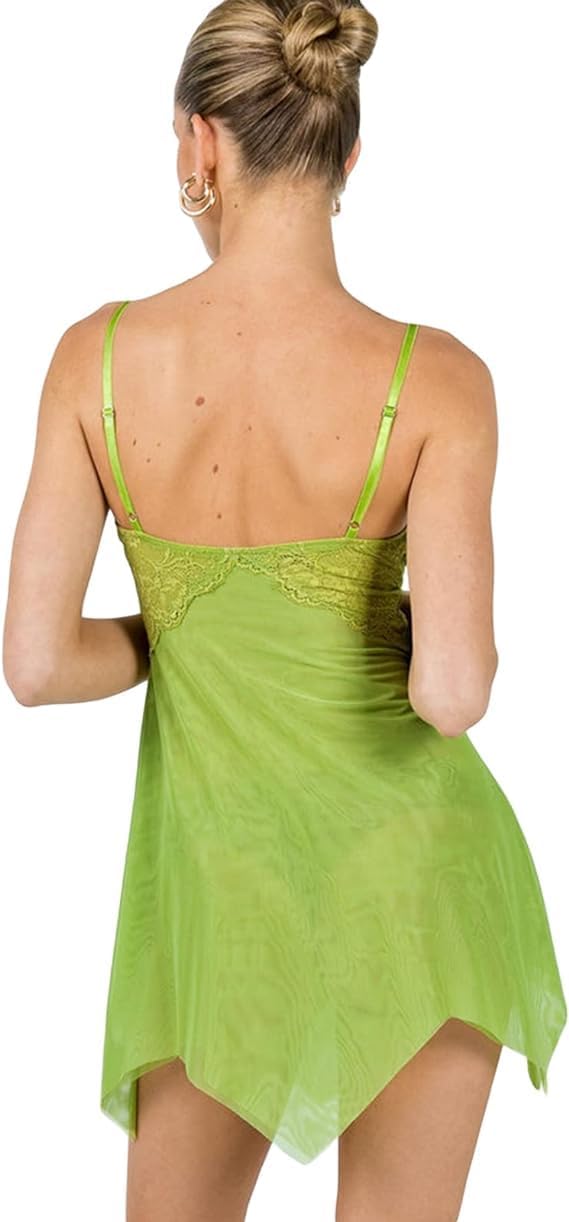Yiulangde Halloween Costumes Women Cosplay Tinkerbell Dress with Elf Wings