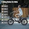 Wildeway Folding Electric Bike for Adults,2000W Dual Motor Ebike 20x4.0 Fat Tire All-Terrain 28MPH,48V 32Ah/60Ah Removable Battery,7-Speed,Dual Hydraulic Disc Brake,City Commuting Delivery Bicycle #4