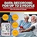 Digital High Blood Pressure Monitor for Home Use, Automatic Readings for Upper Arm Fit, Records Data for up to 2 Separate People, BP Cuff Machine Extra Large