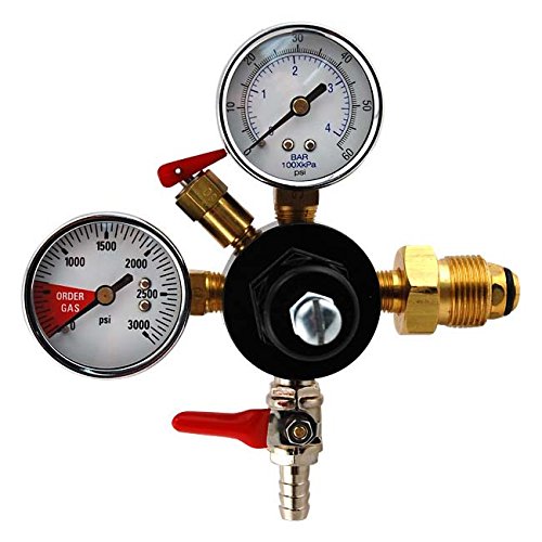 Double Gauge Nitrogen Regulator for Draft Beer Keg Dispensing - Nitro Style Draught Beer