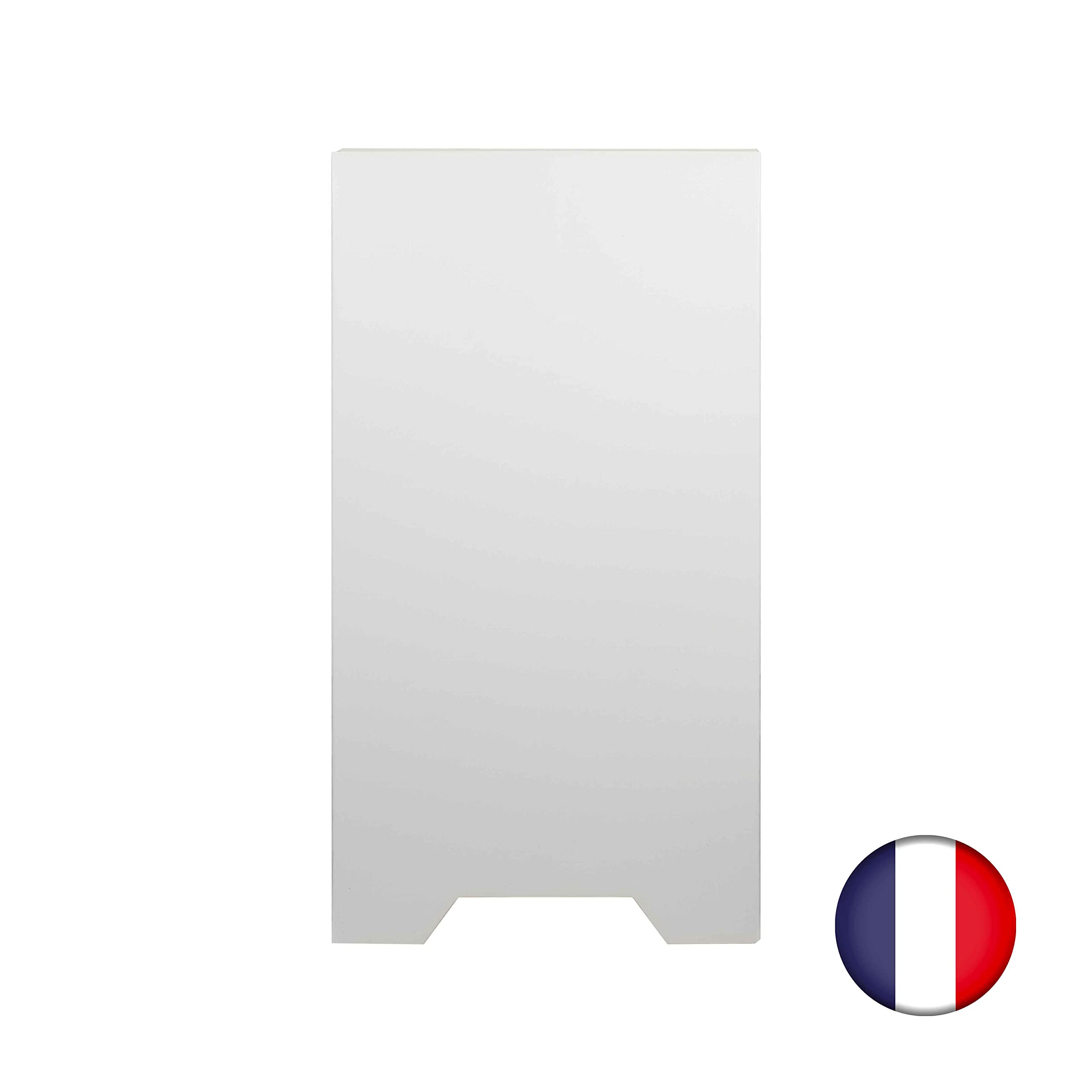Chevalet stop trottoir plastique blanc dimensions 100 x 55 cm - Fabrication française