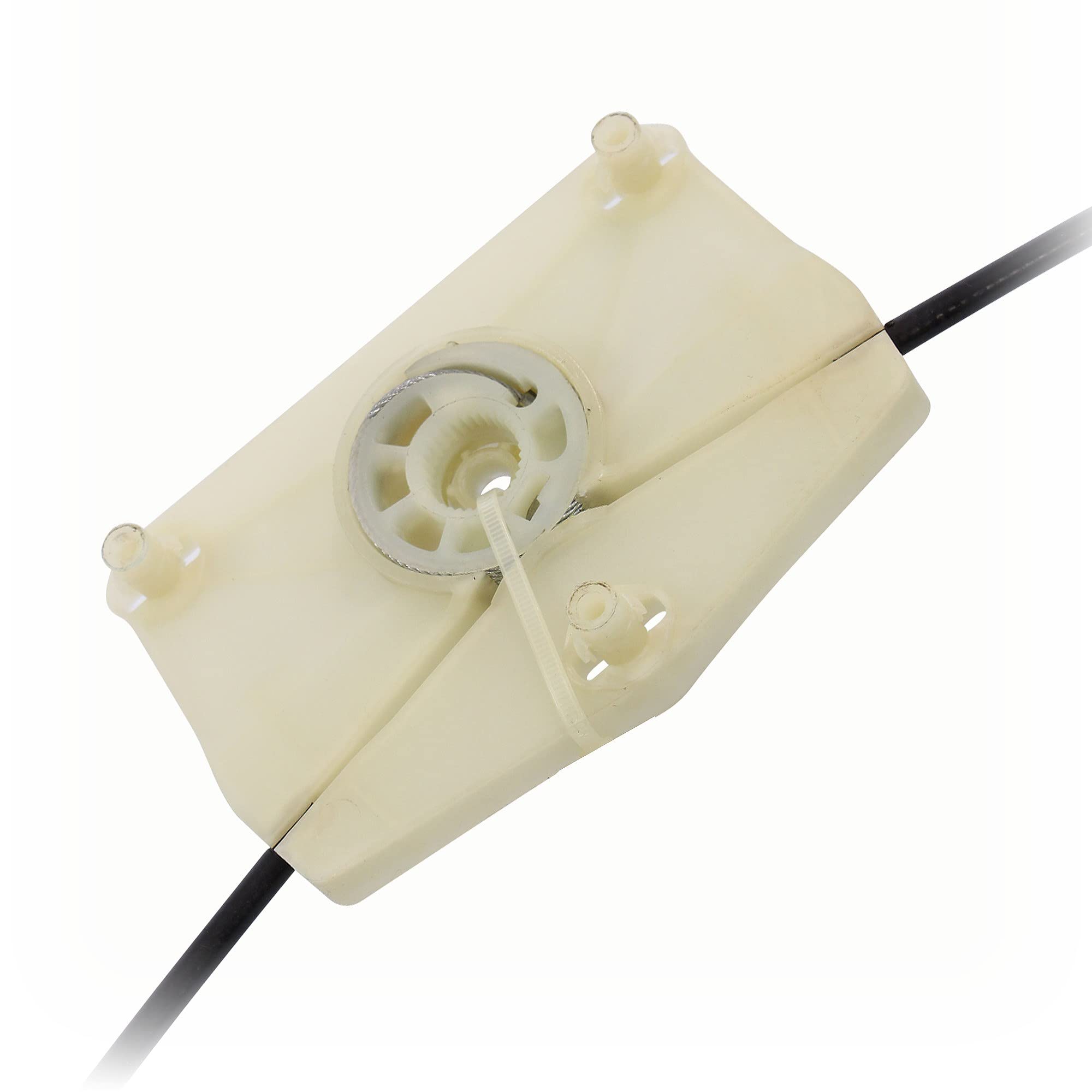 BESTPRICE 1x Elevalunas eléctrico trasero izquierdo sin motor eléctrico Compatible con AUDI A3 (8P1), A3 Sportback (8PA)