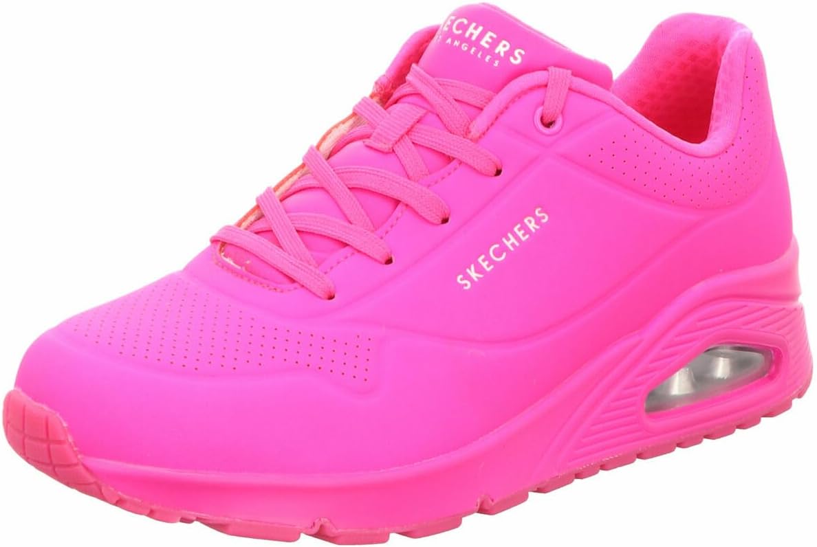 Zapatilla Skechers Uno Night Shades para mujer Hot Pink Durabuck 39 EU