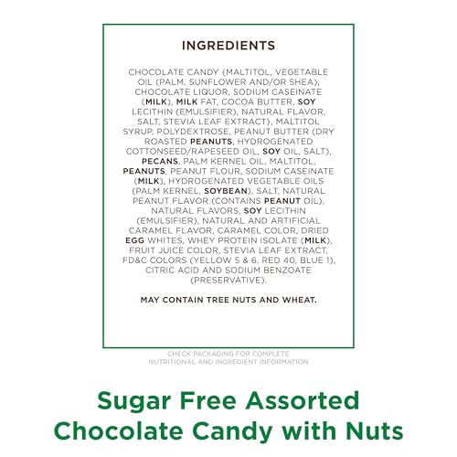 Image of RUSSELL STOVER Sugar Free Assorted Chocolate Candy with Nuts, 15.5 oz. bag - Sugar Free Chocolate Candy (Pack of 2)