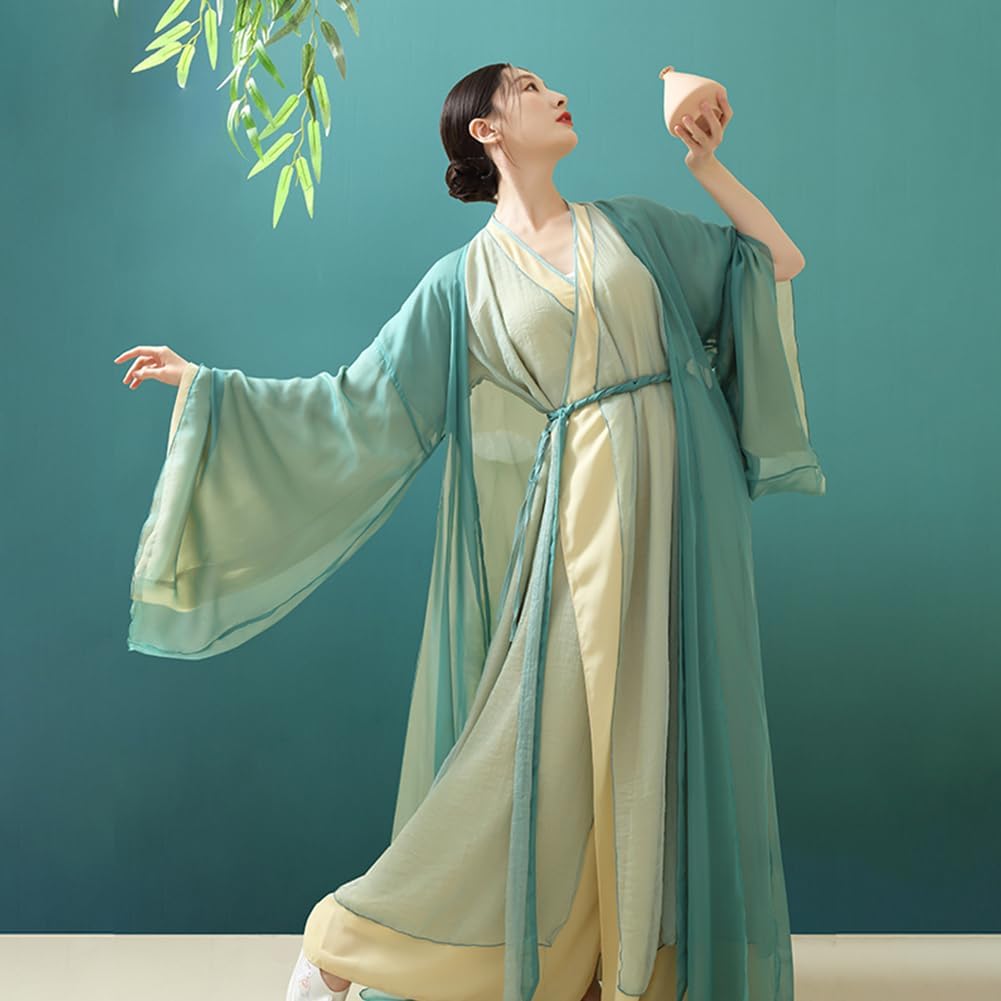 Chinese Hanfu Costume for Women Classical Dance Costume Gauze Dance Skirts Wei Jin style Top Chinese Style Clothes