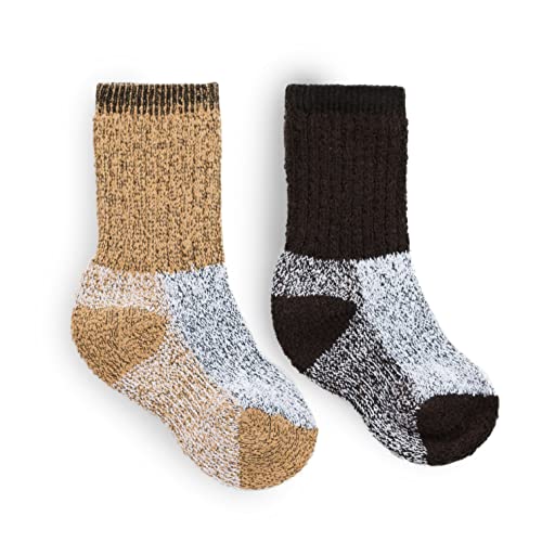 Debra Weitzner Kids Thermal Socks - Boys & Girls Warm Winter Boot Socks 2 Pack Insulated2