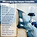 SuperDi 26046 PPS 2.0 Spray Gun Adapter #S15/ 19 Thread BSP/3/8 Inch Male Compatible with 3M, Connects Numerous Paint Gun Brands to PPS 2.0 Paint Spray System(1 Pack)