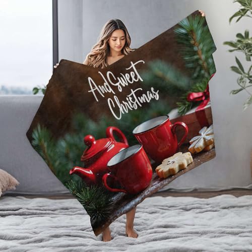 Couverture pour bébé de Noël en flanelle douce pour lit - 2