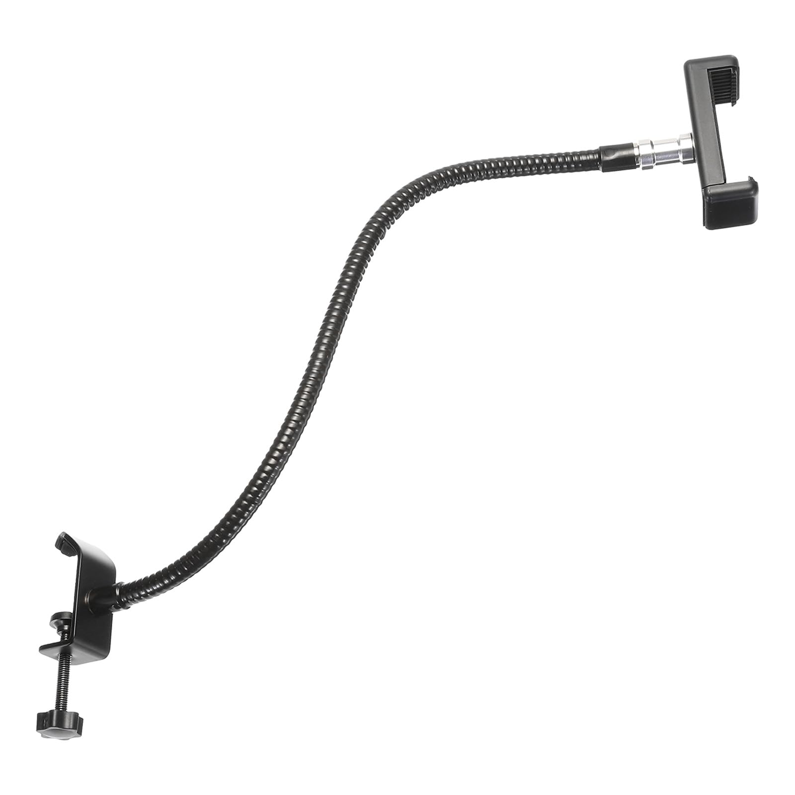 PATIKIL 18.5" Gooseneck Desk Mic Stand, Flexible Arm Desktop Microphone Stand with Clip