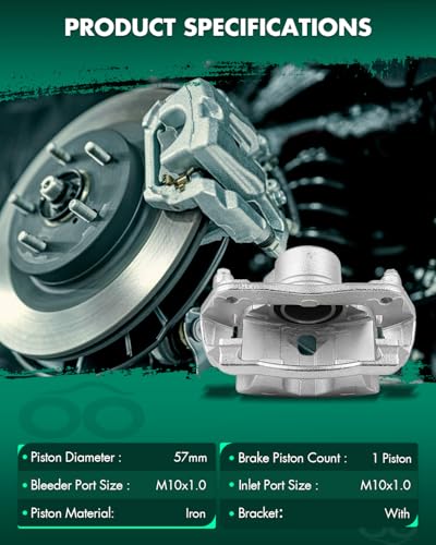Image of SCITOO 19B2662 Front Right Disc Brake Caliper Assembly w /Bracket For Honda For CR-V 2002-2004,For Honda For Element 2003-2011
