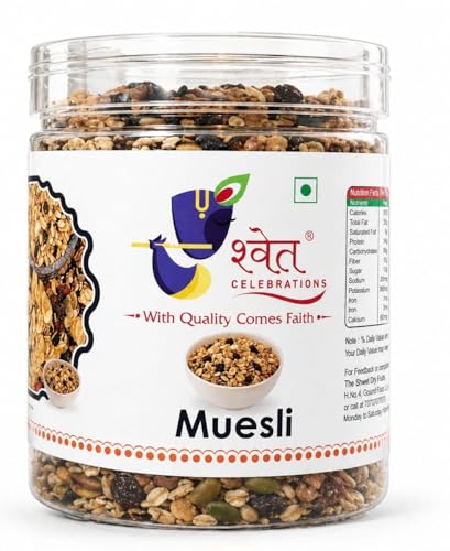 Image of Shwet Celebrations Fruit Muesli | Healthy Breakfast Cereal | High Fiber ! 240g
