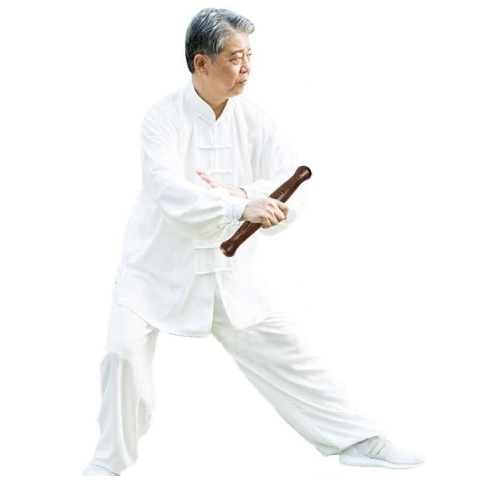 EEUK Regla De Tai Chi Qigong Wushu Shaolin Stick Kungfu Bang Artes Marciales Chinas Tai Chi StickTai Chi Palos de Entrenamiento Wing Chun Shaolin Kung Fu De Artes Mar(Size:33×5 cm)
