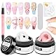 SUPWEE 3D Gel Nail Art, Weiß Rosa Antihaft Nagelverlängerungs Feste Builder Gel für Nägel Handskulpturen-Aufbaugel Multifunktionales Skulptur Nail Art für Nägel DIY & Salon 14g