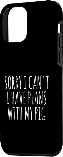 Miniatura 2 de iPhone 12 Mini Sorry I Can't I Have Plans with My Pig Case