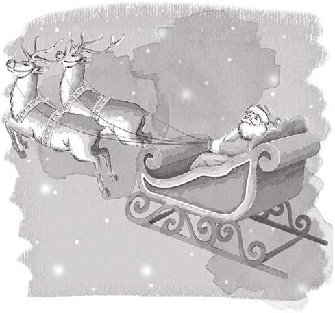 Spellbinders Santa Sleigh 3D Shading Stamp, Multicoloured, 15 x 13.1 x 0.8 cm