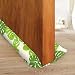 HIZH Borrador de borrador para debajo de la puerta, 36 pulgadas, doble ajustable para puerta, topes insonorizados, parada de aire caliente y frío, hoja verde