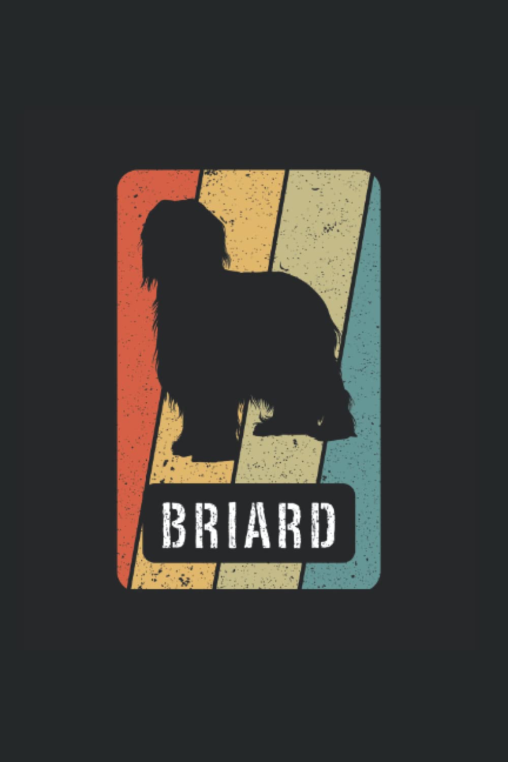 Briard: Ruled Notebook dogs Diary Gift Idea dog