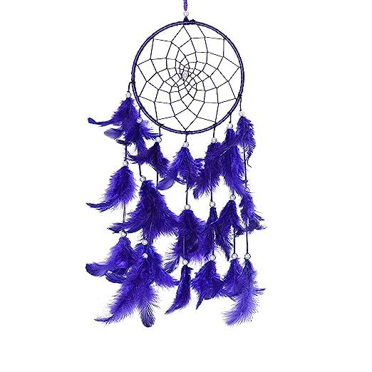 MOOLYAVAAN Products Dream Catcher Wall Hanging Dream Catcher for Wall Decor, Bedroom, Living Room, Home and Cafe, Party and Room Decoration - 15 inch (Purple)-image-29