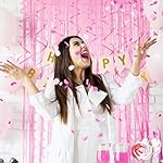 30 Pcs Pink Swirls Decorations Hanging Swirl Decorations Pink Party Streamers Decorations for Ceiling - Image 4