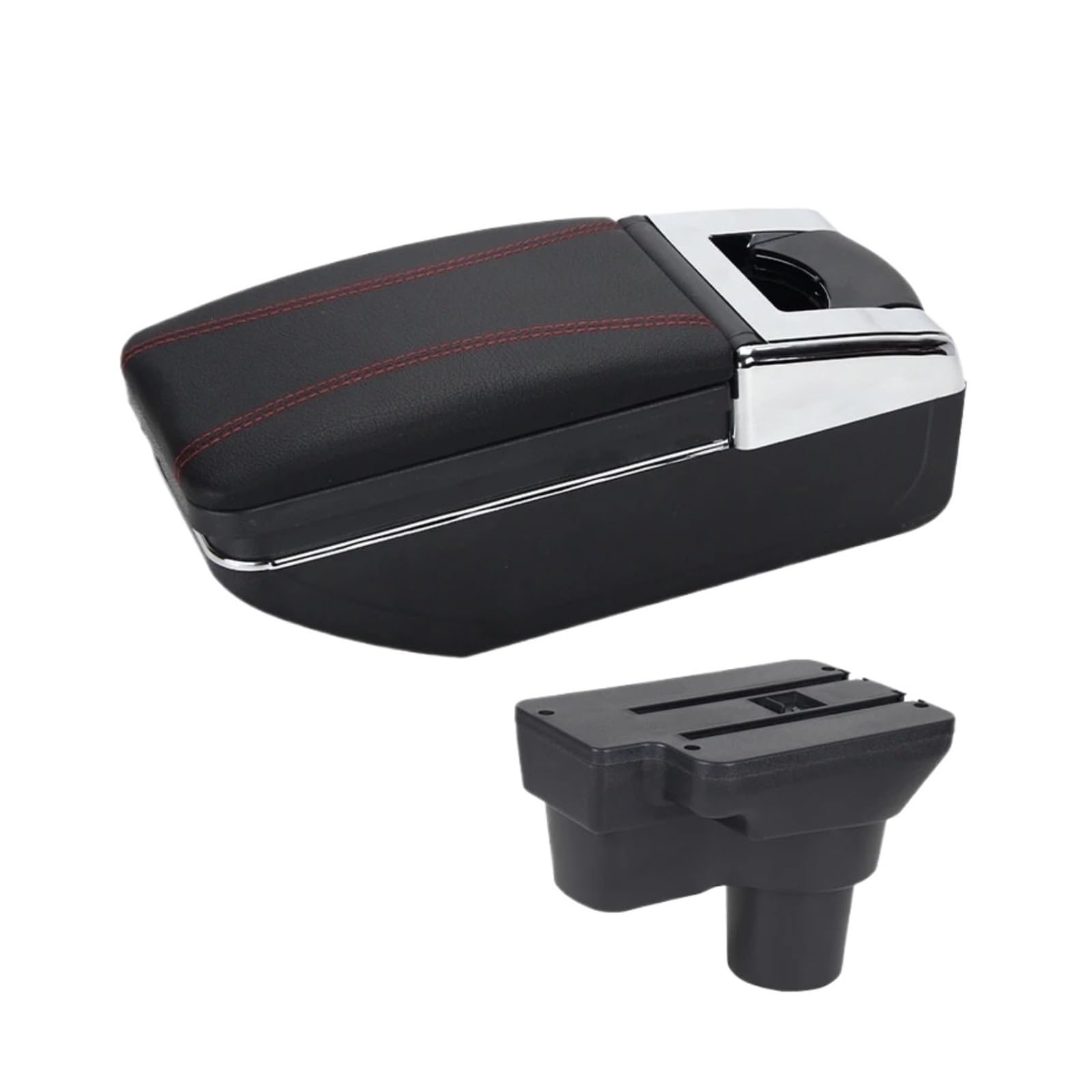 UMDJJU For Hyundai For Solaris 2 For Accent For Verna 2017 2018 2019 2020 2021 2022 Armrest Box Car Central Storage Car Centre Console Armrest Box(A1 red line NO USB)