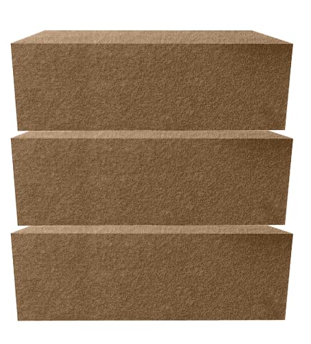 Cappstan UK® Premium Gold Dry Floral Foam | Dry Florist Foam Blocks for Artificial Flowers | Foam Bricks Flower Boxes for Bouquets | Essential Floristry Supplies | Dried Flowers Bouquet | 3 Pack