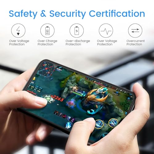 Fey POWER CASE Battery Case For Galaxy S21 Plus, 5000Mah Rechargeable Battery Charging Case For Samsung Galaxy S21 Plus 6.7",External Backup Battery Power Bank Charger Case,Extended Your Battery Life Black thumb #6