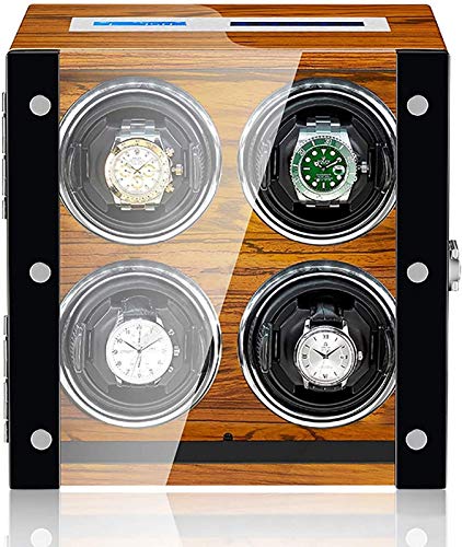 Controlador de reloj inteligente Reloj antimagnético Mecánica Dispositivo de bobinado automático Pantalla táctil Winder Caja de almacenamiento a prueba de polvo con control remoto adecuado para reloje Cover