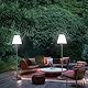 MALUX LED Stehlampe Outdoor Stehlampe Warmweiß und IP44 Wasserdicht Idealess Dekor für Ihr Haus,Hotel Esstisch und Garten (Grau)