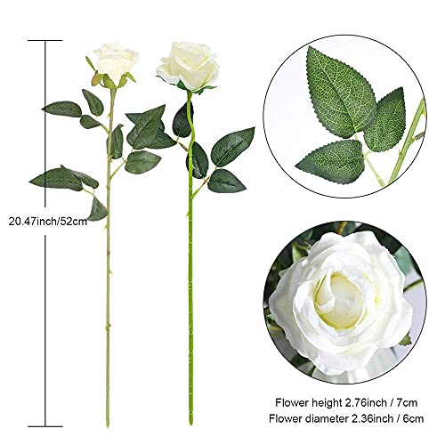Mejores review On-line Flores blancas artificiales al mejor precio. 20 Imagen adicional