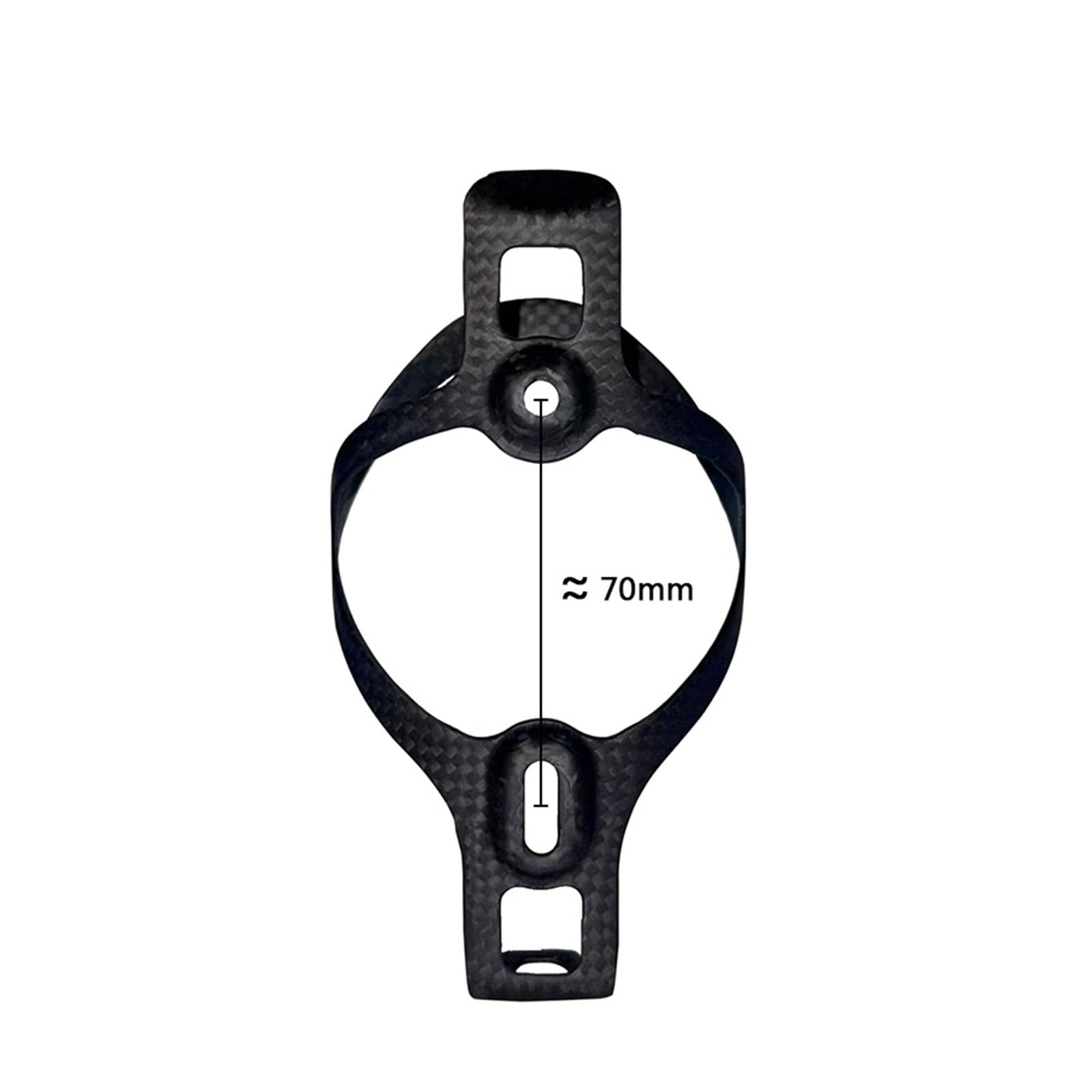 Genérico Soporte for Botella de Agua de Bicicleta MTB de Fibra de Carbono 3K, Botellas portátiles ultraligeras for Bicicleta de Carretera, Equipo de Ciclismo Ultraligero Mate