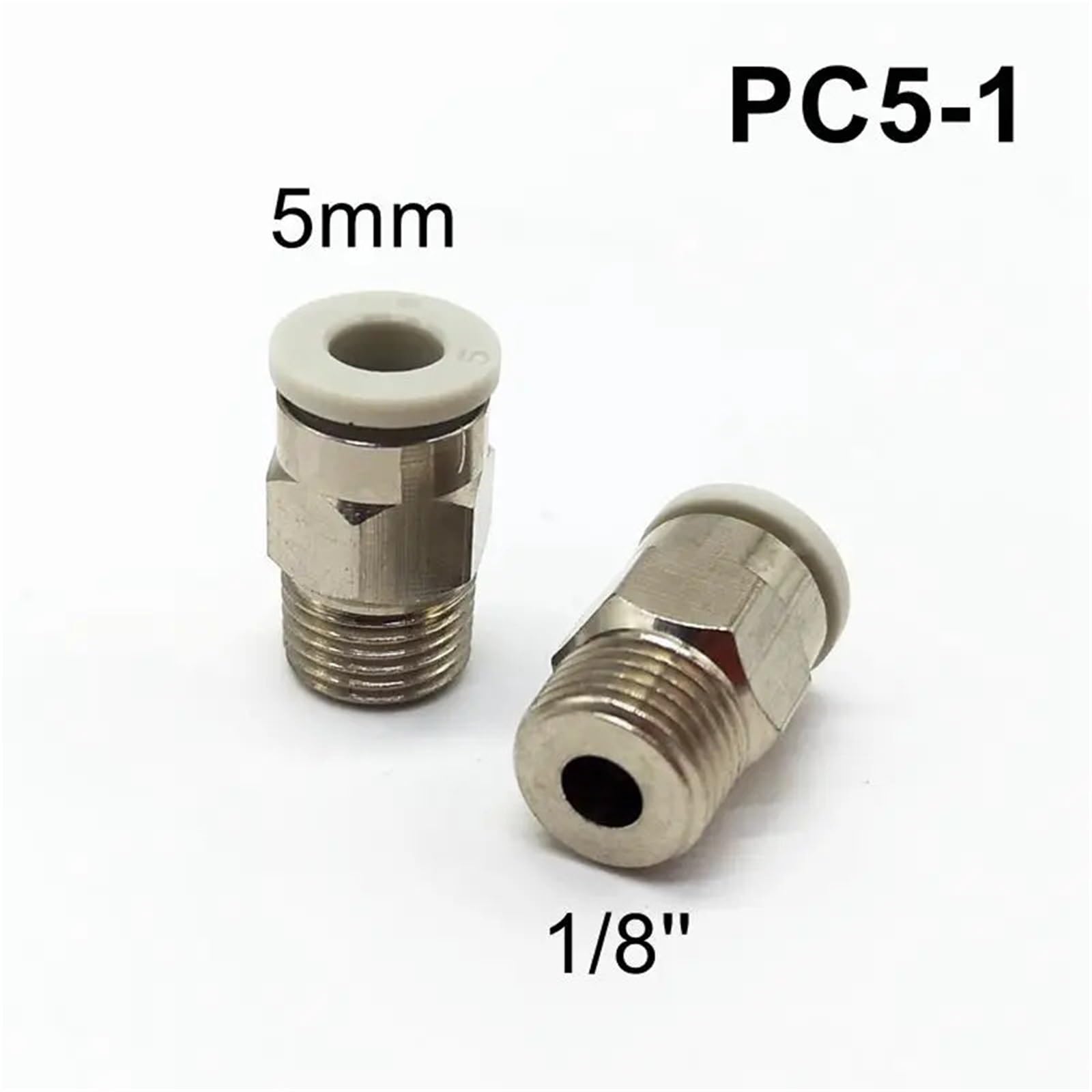 5 teile/los 5mm Rohr 1/8 ''Gewinde Pneumatische Fitting Schnellverbinder PC5-01