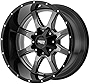 Moto Metal MO970 20' Inch 6x5.31/5.5 Wheel Rim 20x9 +18mm Gray Black