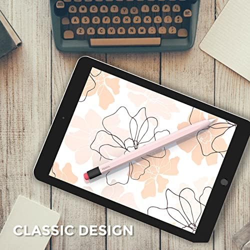 AHASTYLE Classic Pencil Case for Apple Pencil 1st Generation Silicone Protective Sleeve Apple Pencil Cover Compatible with Charging (Pink)
