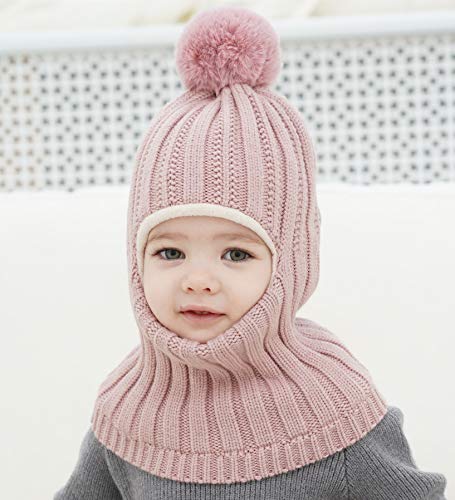 Image of Baby Girls Boys Winter Hat Scarf Kids Earflap Hood Scarves