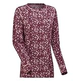 Kari Traa Women's Fryd Base Layer Top - Long Sleeve Synthetic Thermal Shirt Port Medium