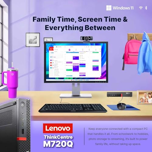 Image of Lenovo M720Q ThinkCentre Mini PC | Windows 11 Pro | Intel i5-8400T | 32GB RAM + 1TB NVME | 5G WiFi + BT | Home or Office Micro Desktop Computer (Renewed)