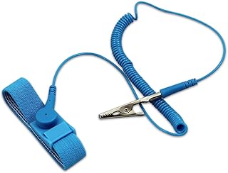 Harper Grove ESD Anti-Static Bracelet, Adjustable Anti Shock Grounding Wristband Strap, Blue (25 Pack)