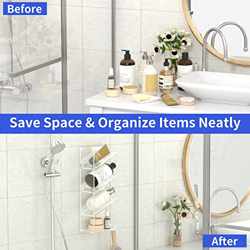 Support mural acrylique transparent haut de gamme pour salle de bain - 4