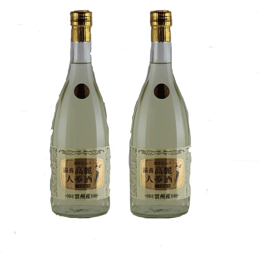 Amazon.co.jp: 濃厚仕込み 高麗人参酒 720ml クリアボトル2本 : 食品
