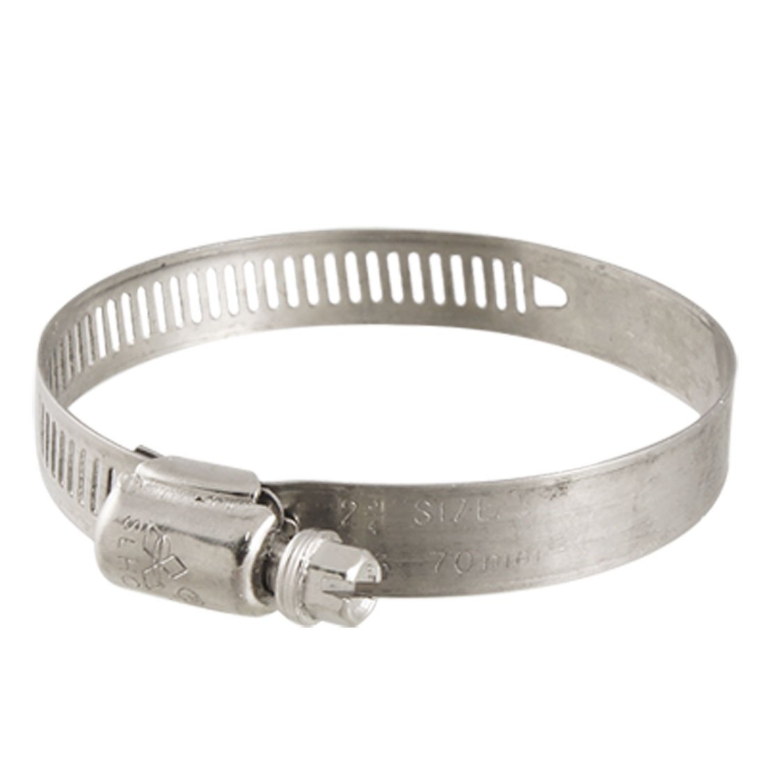 Aexit 2 Pcs Clamps 46mm to 70mm Worm Gear Hose Clamp Pipe Fastener Hoop 2 Hand-Screw Clamps 3/4