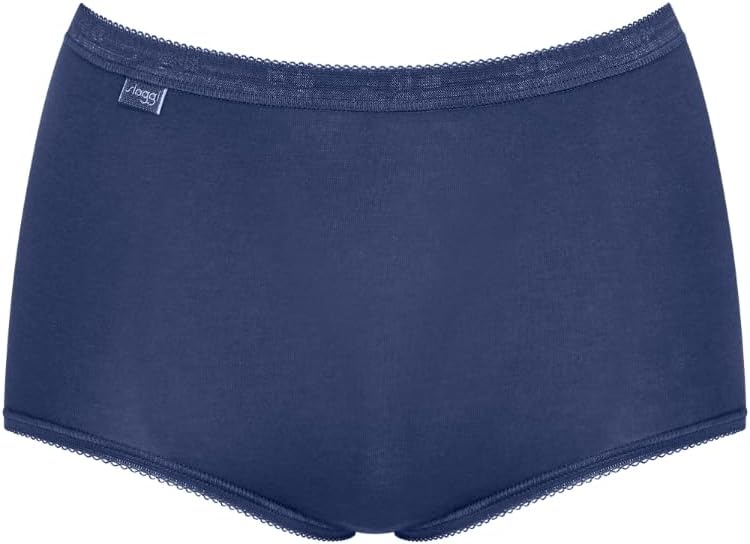 Sloggi Maxi Briefs Knickers Basic+ Brief 3 Pack 95% Cotton High Rise Lingerie